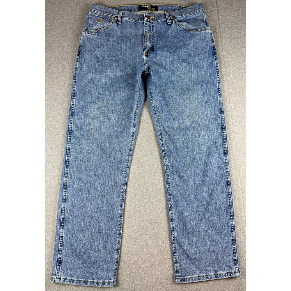 Wrangler George Strait Collection Mens Jeans 36x30 Regular Fit Straight Leg Blue